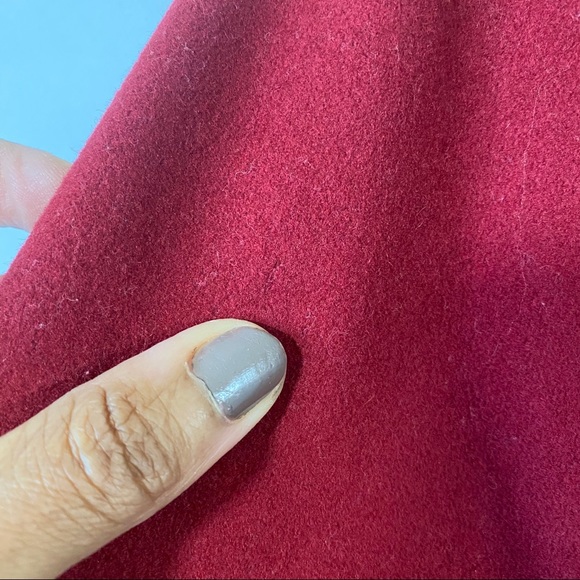 Getting donated on Sunday! J. Crew Red Wool Pea Coat Sz M - Picture 5 of 7